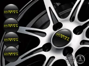 Seat Pegatinas de Silicona Edición Etiquetas Estilo de Silicona